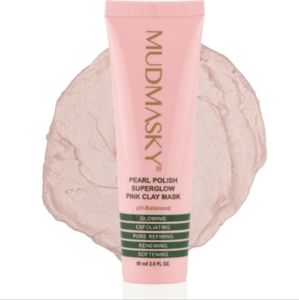 Mudmasky Pearl Polish Superglow Pink Clay Mask